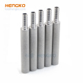 30-40 mícrons-filtros de metal sinterizado poroso 316L Filtro de aço inoxidável Sparger para reator em escala de laboratório